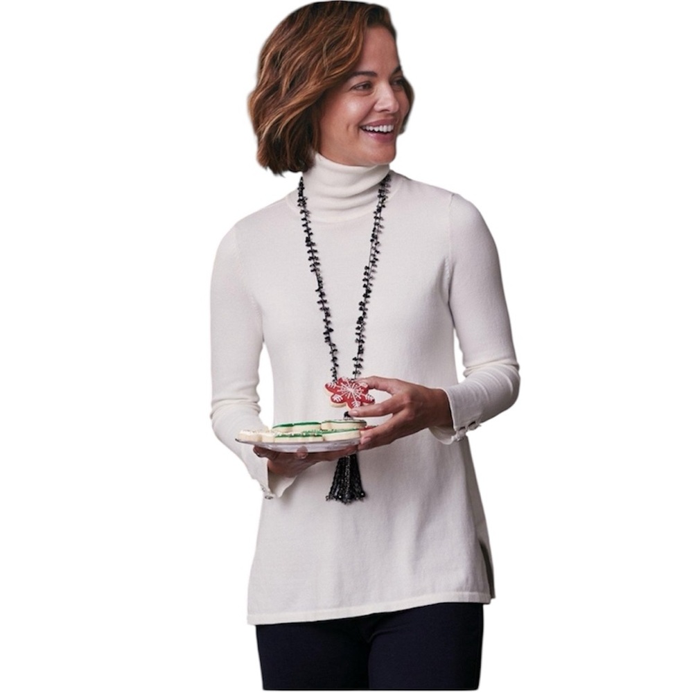 NWT! Soft Surroundings Women's Turtleneck Sweater PXS